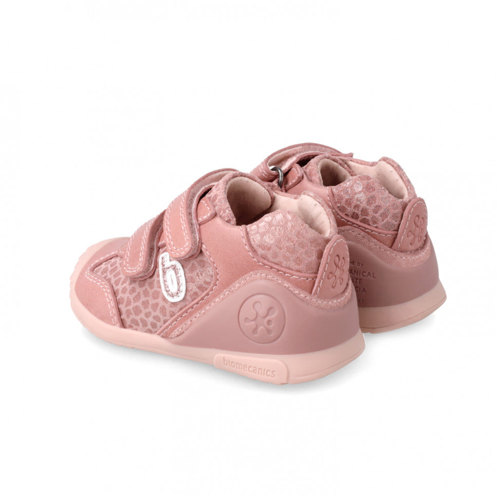 ZAPATO ANIMAL PRINT ROSA Y KISS