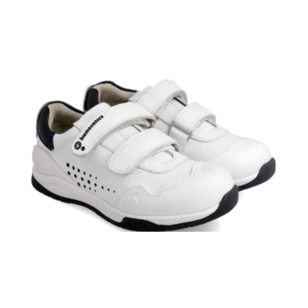 ZAPATILLA BLANCA Y AZUL SUPER SOFT ACTION