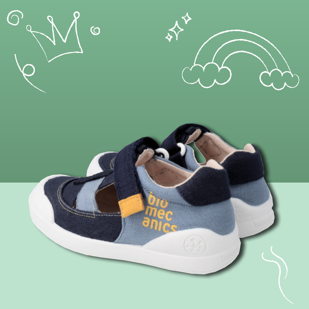 SANDALIA PIQUE AZUL MARINO