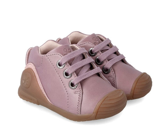 BOTIN CORDONES MALVA